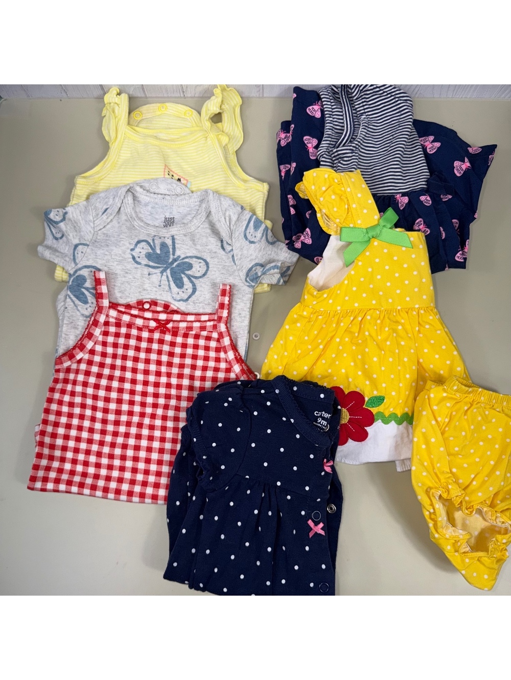 Baby Girl 9M 7-Piece Clothing Lot Carter’s Goodlad